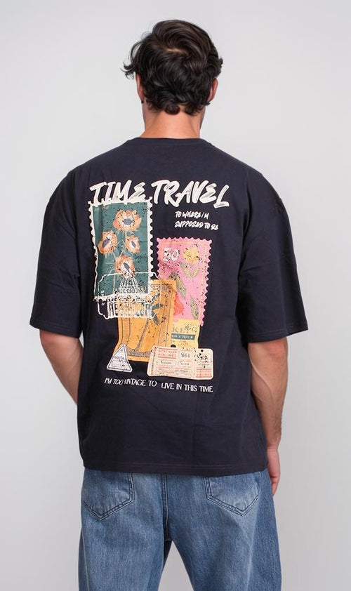 R207068 - Graphic Tee - Time Travel Design