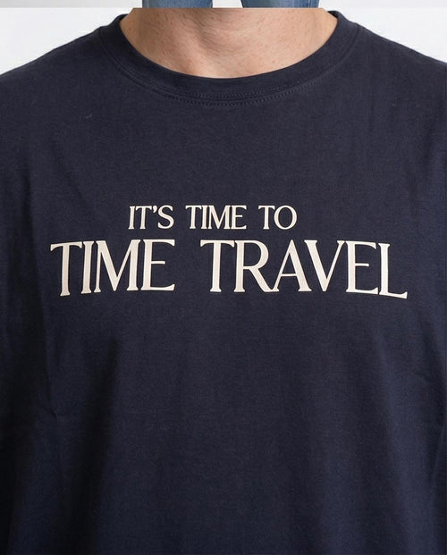  Ravin "Time Travel" Oversized Heavyweight T-Shirt - Navy - R207068