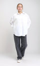 R207076 - Solid Relaxed Fit Long Sleeves Shirt - White