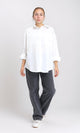 R207076 - Solid Relaxed Fit Long Sleeves Shirt - White