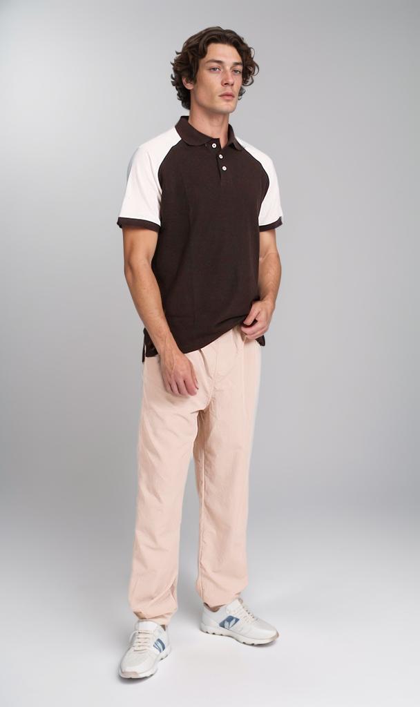 R207098 - Pique Polo Shirt - Black & White