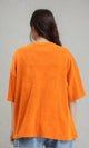 R207220 - Crew Neck Solid Slip On Tee - Orange