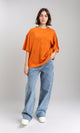 R207220 - Crew Neck Solid Slip On Tee - Orange
