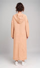 R207230-R207230 - Hooded Longline Tunic - Apricot