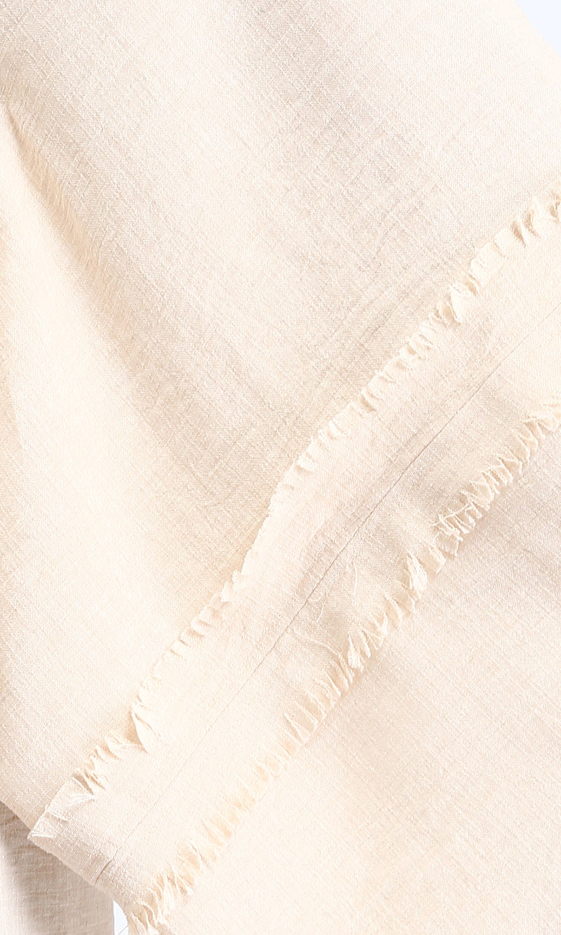 R207251 - Wide Long Sleeves Textured Cardigan - Beige