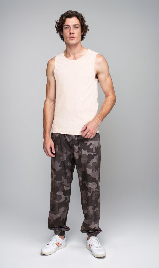 R207266 - Sleeveless Ribbed Tank Top - Off White