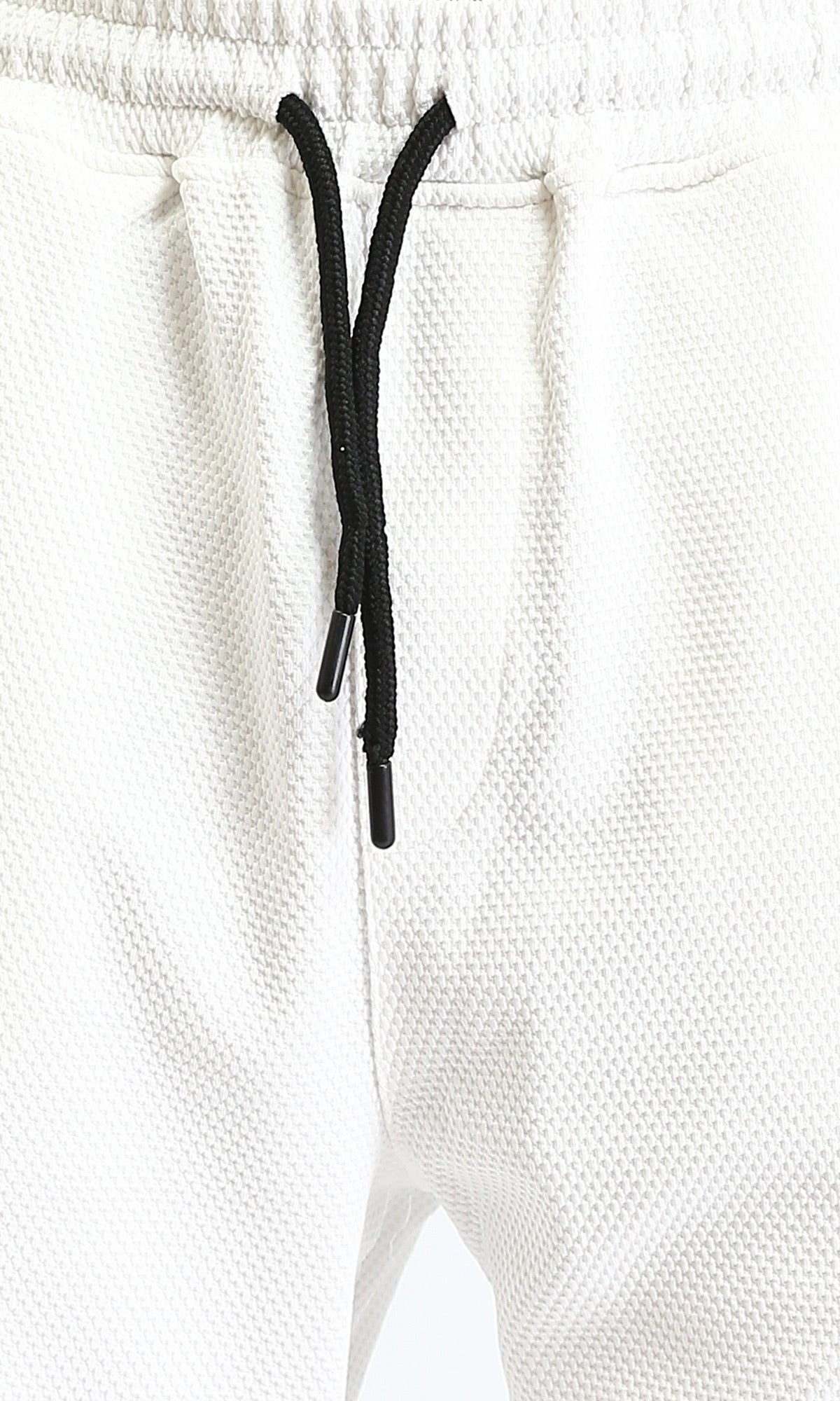 R207285 - Slip On Pants with Elastic Waist - Off-White