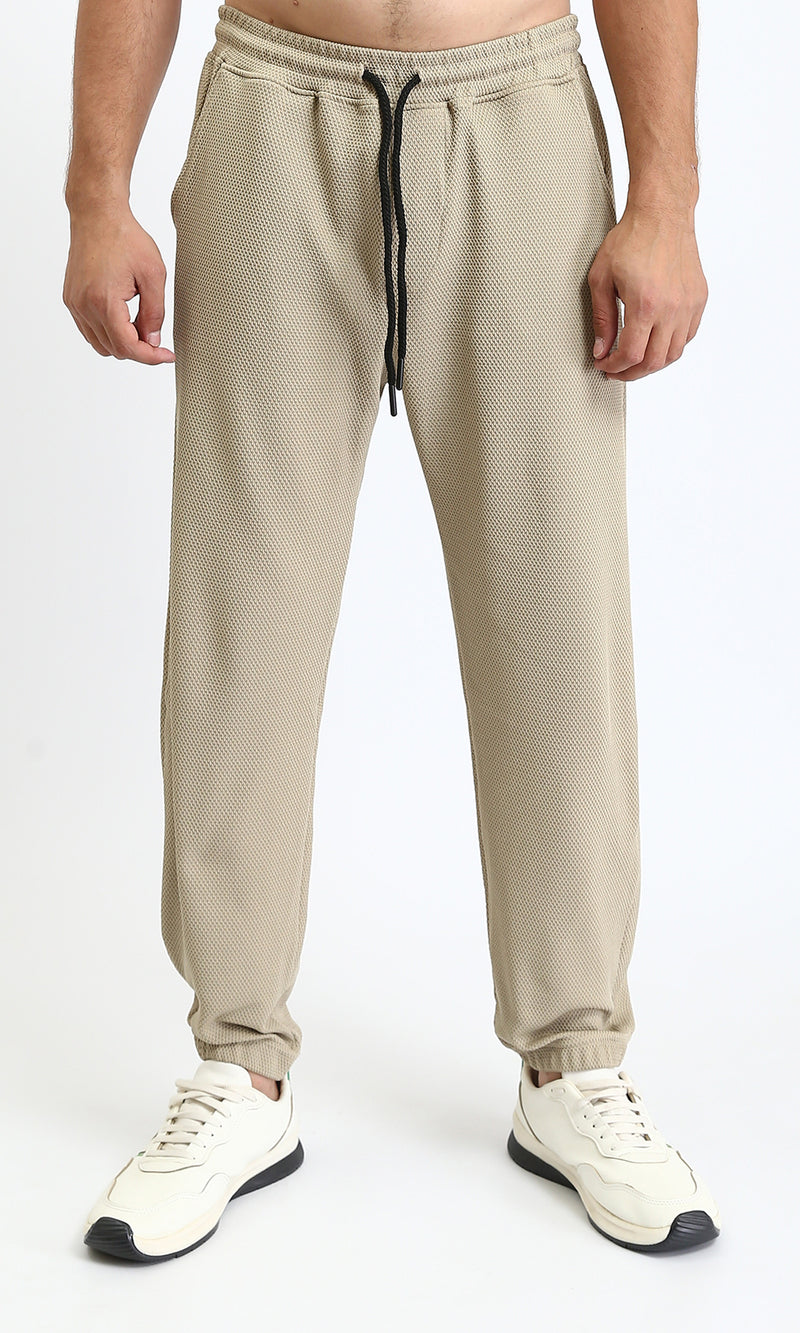 R207288 - Slip On Pants with Elastic Waist - Oat