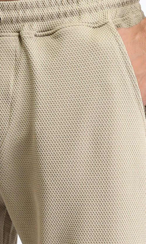 R207288 - Slip On Pants with Elastic Waist - Oat