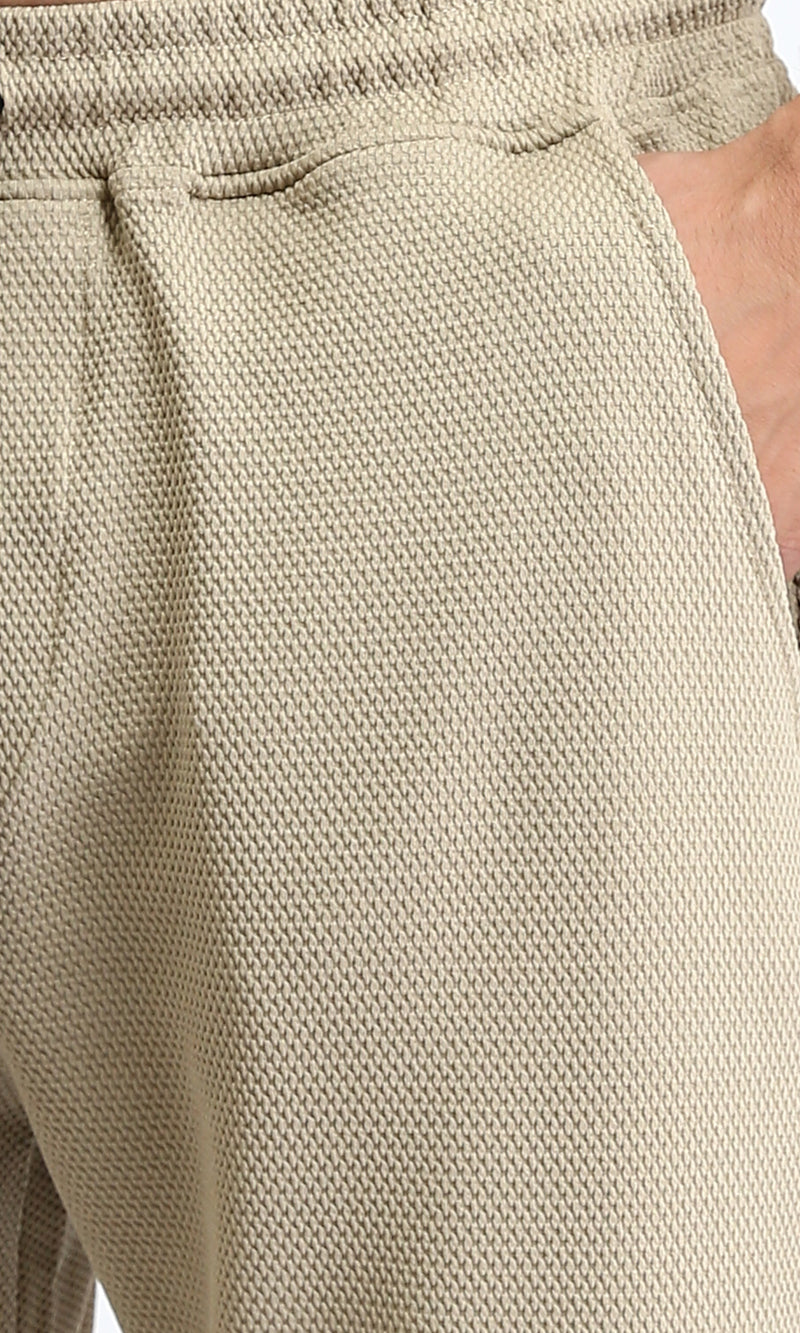 R207288 - Slip On Pants with Elastic Waist - Oat