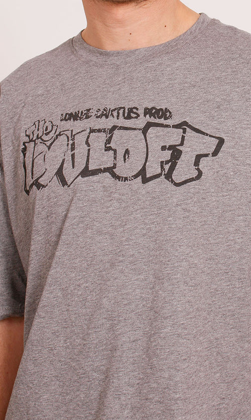 R207289 - Graphic Printed Oversized T-Shirt - Grey