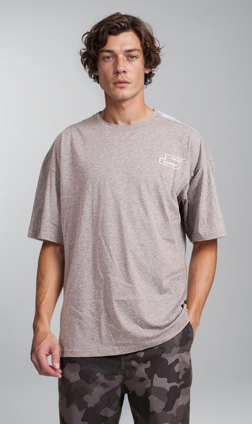 R207290 - Graphic Printed Oversized T-Shirt - Grey (2Pac Tribute Print)