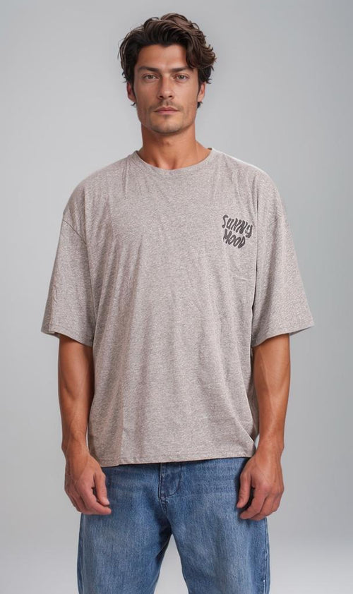 R207291 - Sunny Mood Graphic Tee - Grey