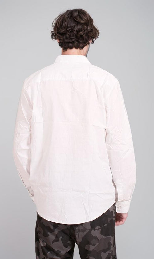 R207297 - Classic Poplin Button-Up Shirt - White