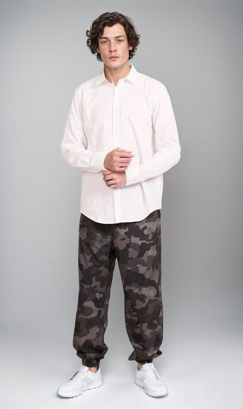 R207297 - Classic Poplin Button-Up Shirt - White