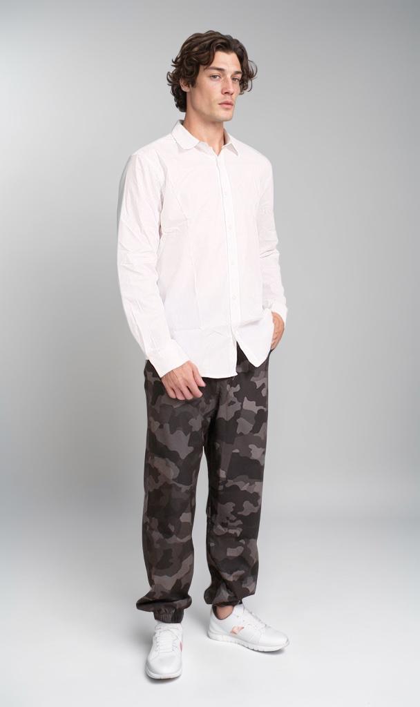 R207297 - Classic Poplin Button-Up Shirt - White