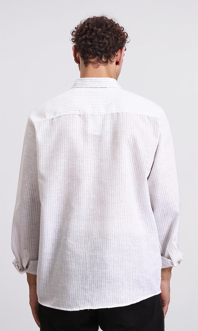 R207479 - Pencil Stripes Long Sleeve Shirt - Multicolor