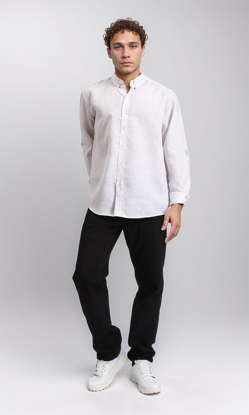 R207479 - Pencil Stripes Long Sleeve Shirt - Multicolor