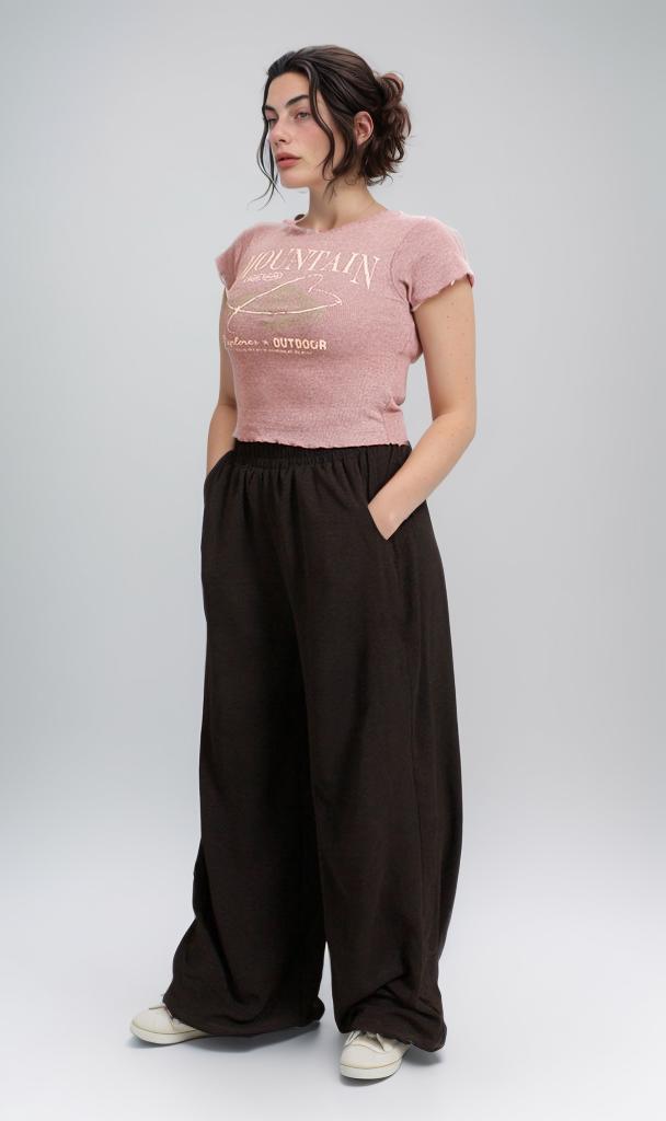 R207486 - Ribbed Cropped Tank Top - Mauve