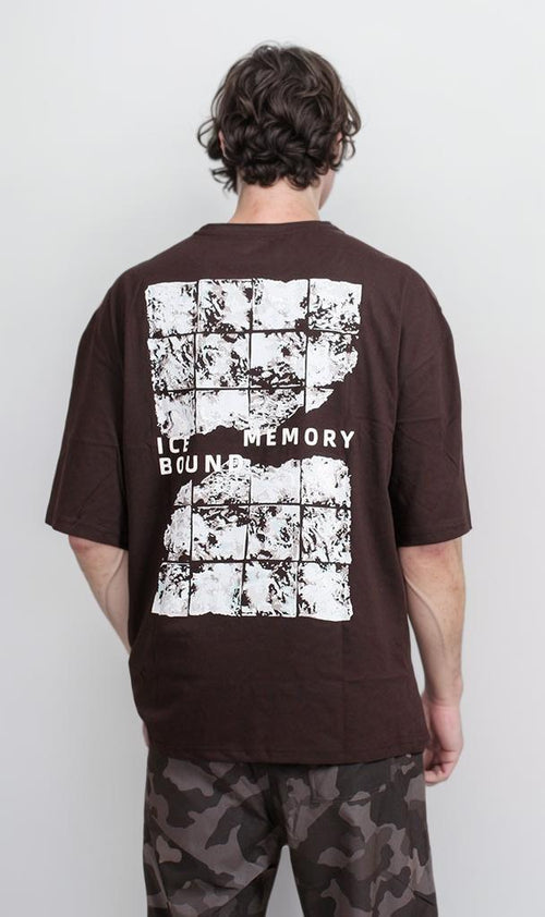 R207679 - Graphic Printed Oversized T-Shirt - Black