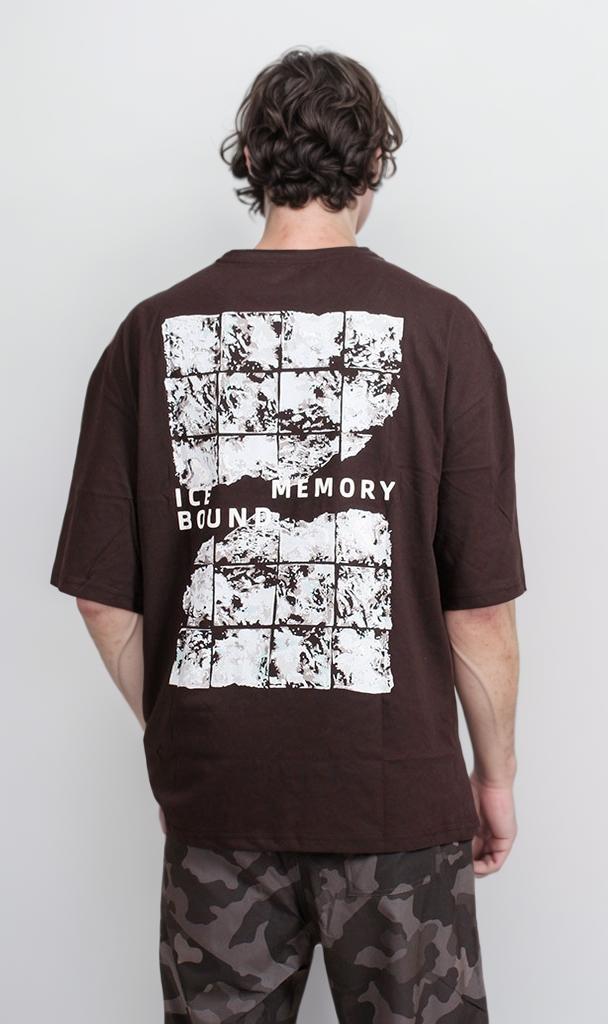 R207679 - Graphic Printed Oversized T-Shirt - Black