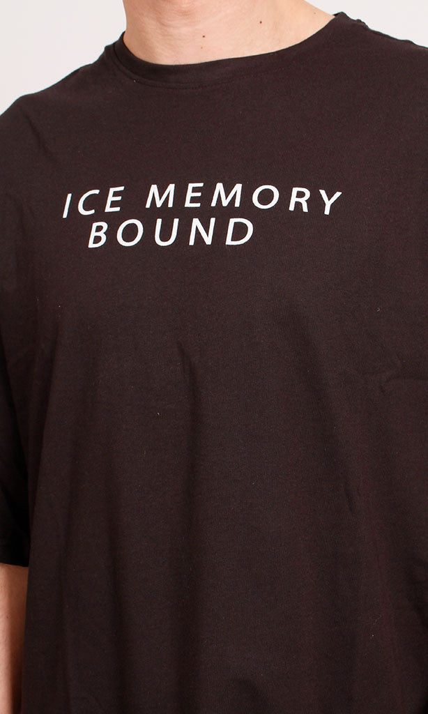 R207679 - Graphic Printed Oversized T-Shirt - Black