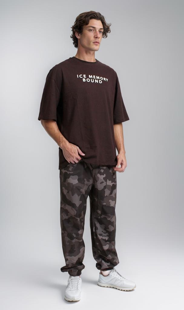 R207679 - Graphic Printed Oversized T-Shirt - Black