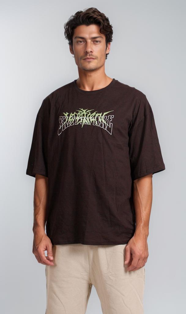 Skatepark Graphic T-Shirt - Brown