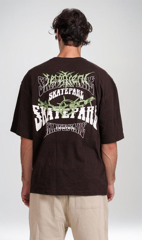 R207687 - Skatepark Graphic T-Shirt - Brown