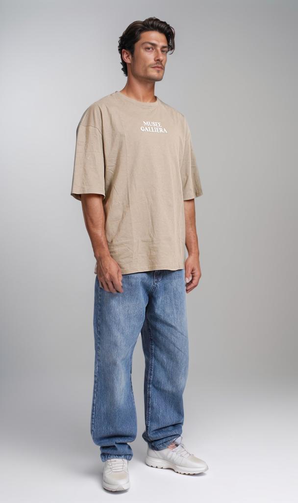 R207691 - Picasso Graphic T-Shirt - Beige