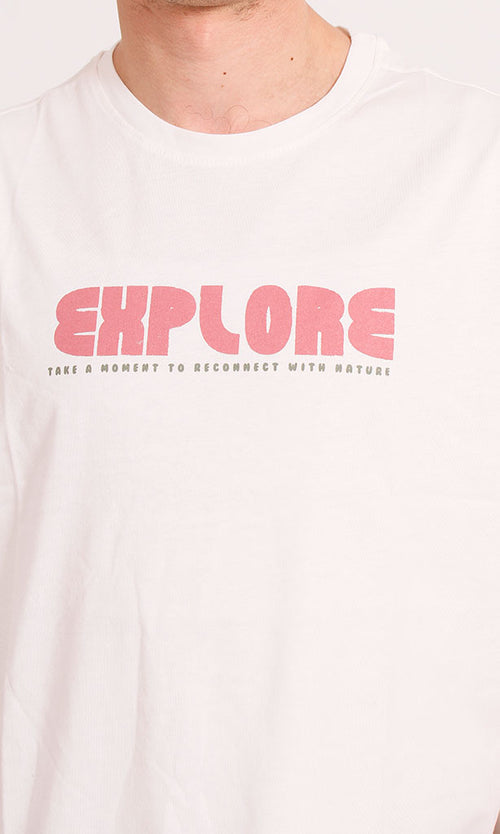 R207692 - Explore Graphic T-Shirt - Off White