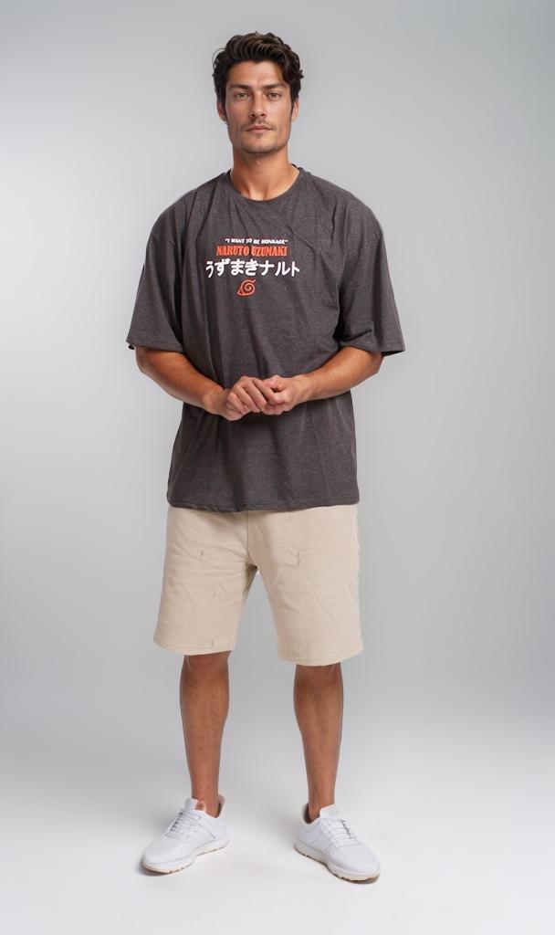 R207694 - Graphic Tee - Charcoal