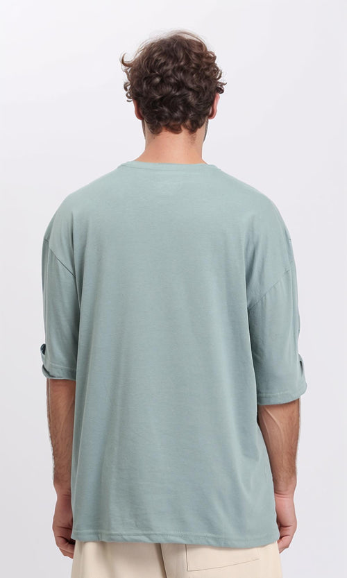 R207699 - Crew Neck Relaxed Fit Cotton Tee - Mint