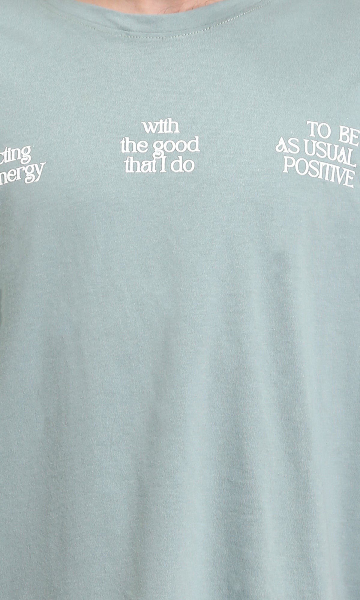 R207699 - Crew Neck Relaxed Fit Cotton Tee - Mint