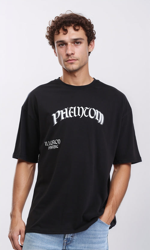R207701 - Crew Neck Regular Summer Tee - Black