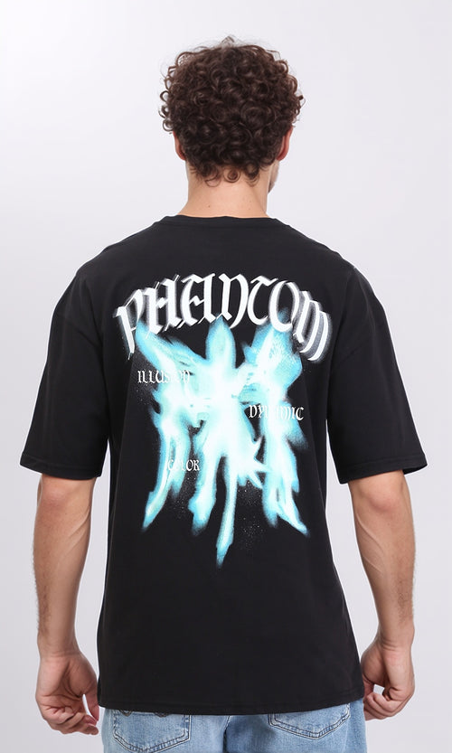 R207701 - Crew Neck Regular Summer Tee - Black