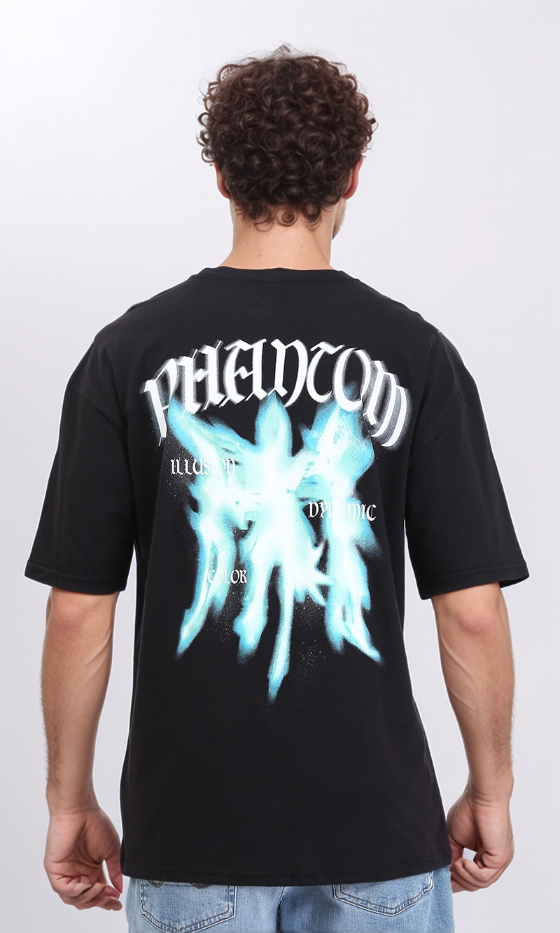 R207701 - Crew Neck Regular Summer Tee - Black