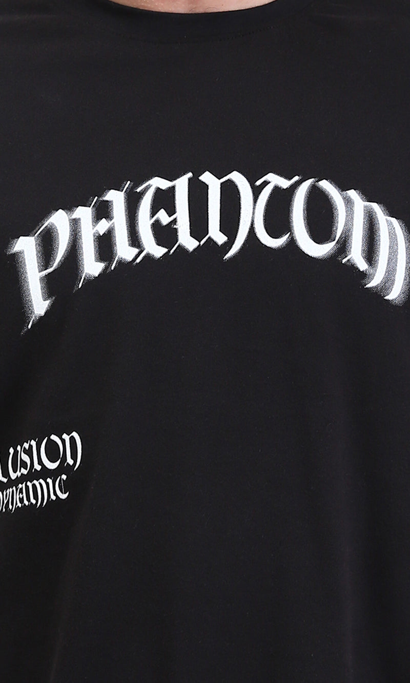 R207701 - Crew Neck Regular Summer Tee - Black