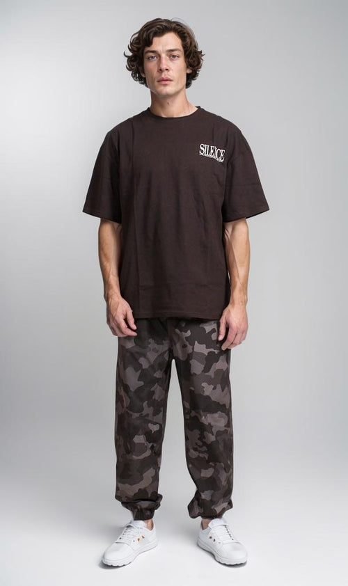 R207702 - Graphic Printed Oversized T-Shirt - Black