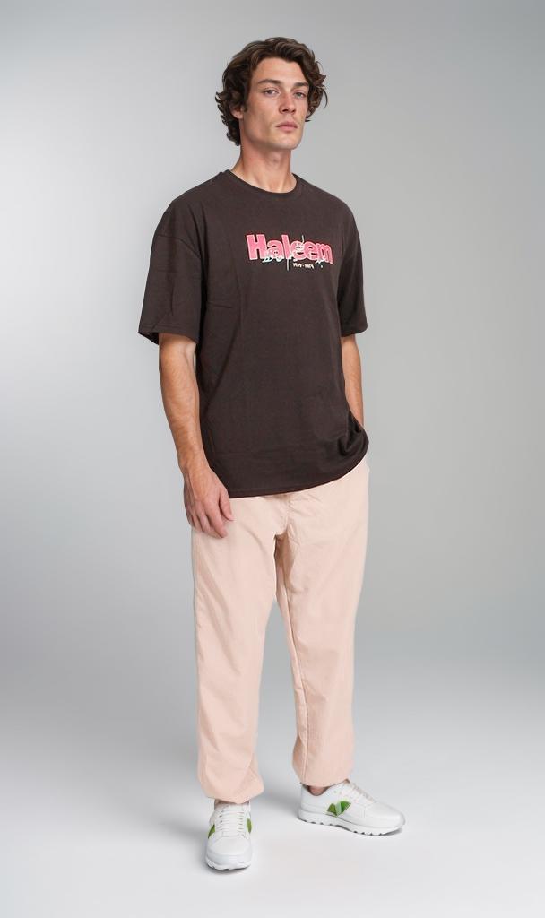 R207705 - Graphic Printed Oversized T-Shirt - Black