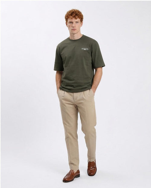 Ravin Heavyweight 100% Cotton "Favorite Society" Graphic Tee - Olive - R207711