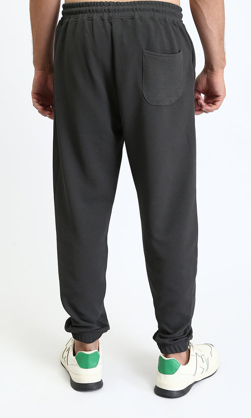 R207759 - Slip On Pants with Elastic Waist - Dark Grey