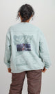R207768 - Graphic Melton Sweatshirt - Mint Green