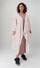 R207772 - Slub Jaquard Open Cardigan - Pink