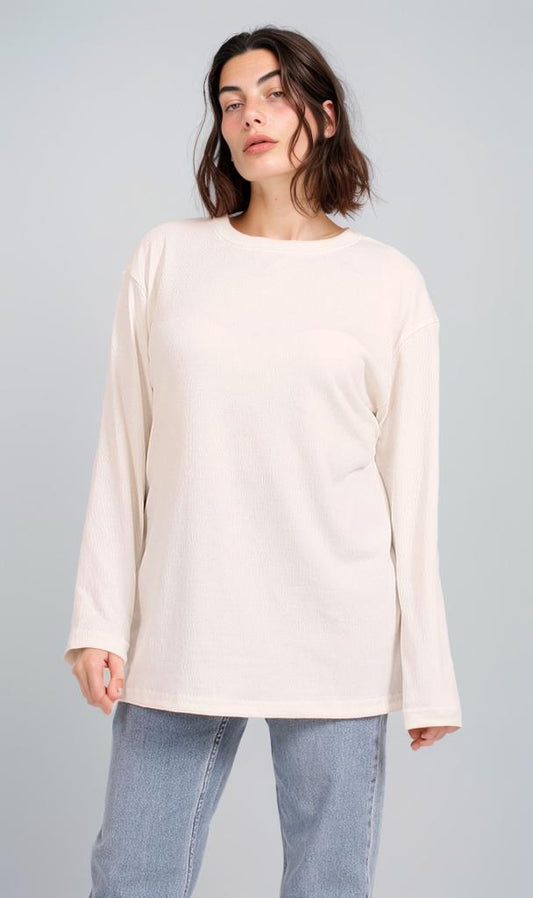 R207773 - Oversized Sweatshirt - Off White