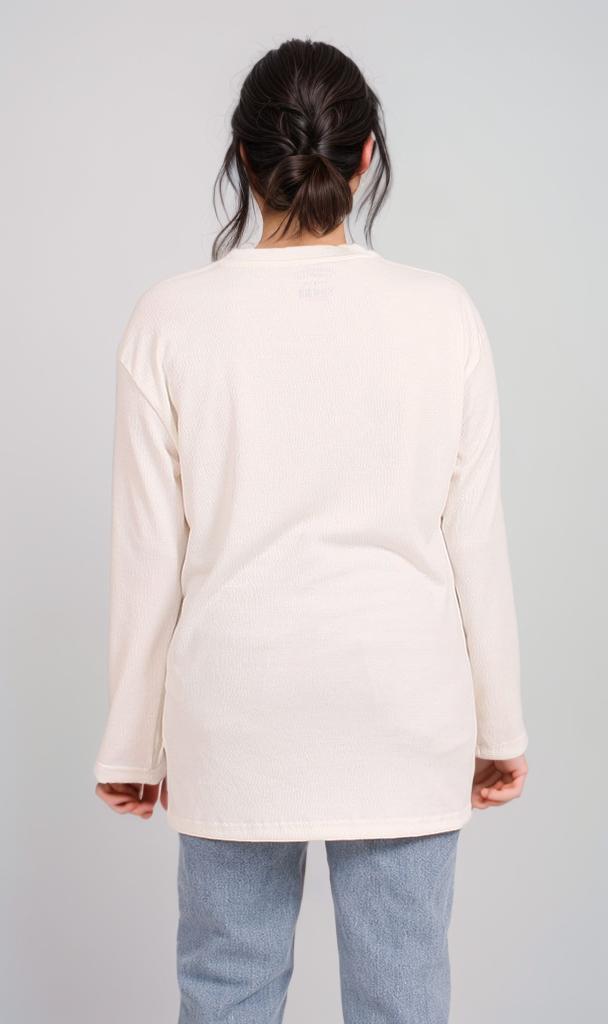 R207773 - Oversized Sweatshirt - Off White