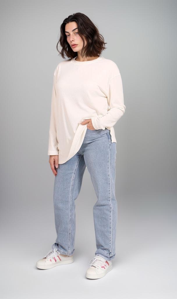 R207773 - Oversized Sweatshirt - Off White