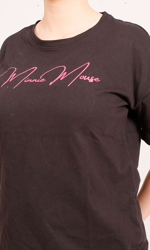 R207789-R207789 - Cartoon Graphic T-Shirt - Brown