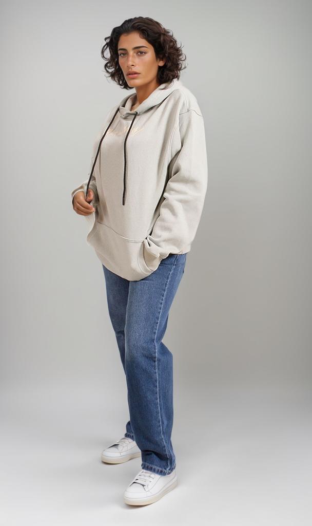 R207858 - Melton Graphic Hoodie - Light Green