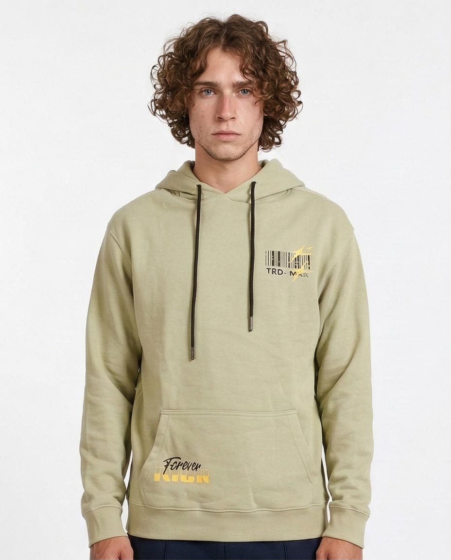 Graphic Hoodie - Pale Yellow